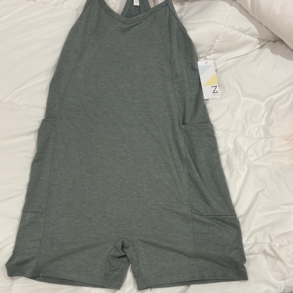 Free People Green Jumpsuit